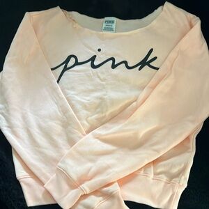 Orange Cropped Sweatshirt